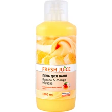 Fresh Juice Banana and Mango Mousse Пена для ванн ананово-манговый мусс 1 l: Назначение Расслабление