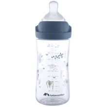 Бутылочка для кормления Bebe Confort EMOTION PHYSIO Urban Garden 270ml синяя (3102209130): Материал пластик