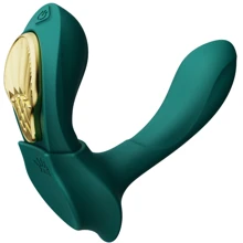 Смартвібратор в трусики Zalo - AYA Turquoise Green, насадка та пульт ДУ: Для кого унісекс