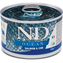 Влажный корм Farmina N&D Grain Free Ocean Salmon & Cod Adult Mini с лососем и треской 140 г (PND140003): Тип Влажный корм