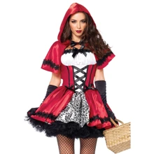 Костюм красной шапочки Leg Avenue Gothic Red Riding Hood M: Для кого Для женщин