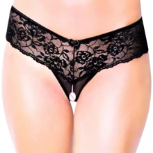Женские трусики SoftLine - Thongs 2440, M/L (black): Для кого Для женщин
