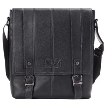 Мужская сумка почтальонка Giorgio Ferretti черная (SHIGF1458-black): Пол Мужской