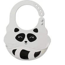 Нагрудник BabyOno Енот с регулируемой застежкой серый (829/01): Производитель BabyOno