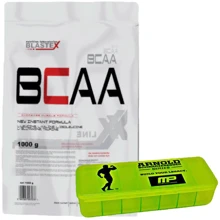 Аминокислота для спорта Blastex BCAA Xline 1000 g /100 servings + Таблетница MusclePharm Arnold Pill Box 7 Section Black-Green: Тип BCAA