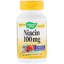 Nature's Way Niacin 100 mg 100 Caps Витамин В3: Тип Витамин B