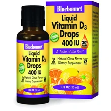 Bluebonnet Nutrition Liquid Vitamin D3, 400 IU, Natural Citrus Flavor, 30 ml (BLB0372): Тип вітамін D
