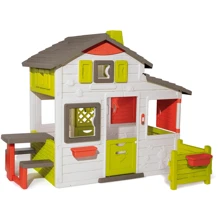 Домик Smoby для друзей с дверным звонком, столиком и оградой, 217x171x172 см, 3+: Производитель Smoby