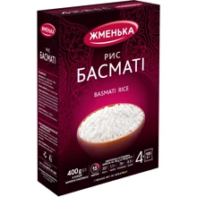 Рис Жменька Басмати в пакетиках для варки 4х100 г (4820038700255): Вид Рис