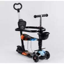 Детский самокат 5 в 1 Best Scooter S 5203 Огонь и лед: Количество колес 3