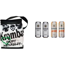 Подарочный набор пива Krombacher Weizen 5.3% 2х0.5 л + Krombacher Hell 5% 2х0.5 л + термосумка (4008287011784): Объем, л 2