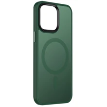 Чехол для iPhone Mobile Case TPU+PC Metal Buttons with MagSafe Colorful Green for iPhone 15 Plus: Цвет зеленый