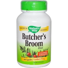 Nature's Way Butcher's Broom Root 470 mg 100 Caps Иглица шиповатая: Форма выпуска Капсулы