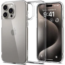 Чехол для iPhone Spigen Crystal Hybrid Crystal Clear (ACS06446) for iPhone 15 Pro Max: Цвет прозрачный