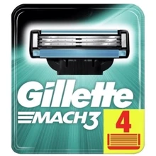 Gillette Mach3 Сменные кассеты для бритья 4 шт.: Вид Сменные кассеты