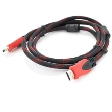 Кабель и переходник Merlion HDMI to HDMI 3.0m v1.4 OD-7.4mm Black/RED (YT-HDMI(M)/(M)NY/RD-3.0m): Тип кабель