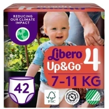 Підгузки Libero Up&Go 4 (42): Тип Подгузники-трусики