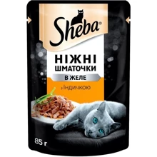 Влажный корм Sheba cij POU для котов с индейкой в желе 12х85 г (4770608257323): Тип Влажный корм