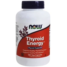NOW Foods THYROID ENERGY 180 VCAPS Поддержка щитовидной железы: Форма выпуска Капсулы