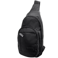Чоловіча сумка-слінг DNK Leather чорна (DNK Joker 4 bag-1): Стать Чоловік