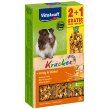 Лакомство Vitakraft Kracker Original Крекер для морских свинок с медом 2+1 186 г (4008239894380): undefined undefined