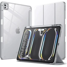 Аксессуар для iPad BeCover Soft Edge TPU with Pencil mount Gray for iPad Pro 13 2024 M4 (711718): Цвет серый