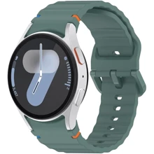 BeCover Strap Ribbed Tape Dark Green for Samsung Galaxy Watch (20mm) 4 40mm-44mm/5 40-44mm/6 40-44mm/7 40-44mm (712041): Цвет зеленый