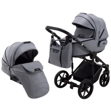 Коляска 2 в 1 Adamex Porto Light Tip TK-60 Темно-серый (625703): Тип коляски Универсальная коляска (2-в-1)