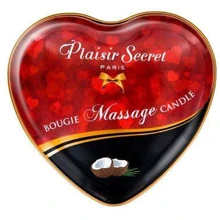 Масажна свічка сердечко Plaisirs Secrets Coconut (35 мл): Тип Свічка
