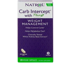 Natrol Carb Intercept with Phase 2 Carb Controller 120 Veggie Caps Перехватчик углеводов фаза 2: Производитель Natrol