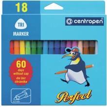 Фломастери CENTROPEN 2510 Just Perfect, набір 18 шт. (2510/18): Тип Cтандарт