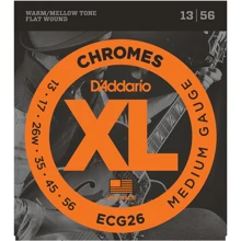 Струна для гитар Струны D`ADDARIO ECG26 XL XL CHROMES MEDIUM (13-56): Тип Комплект струн