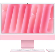 Компьютер Apple iMac M4 24" 256GB 10GPU Pink (MWV43UA/A) 2024: Экран 24" Retina 4.5K (4480x2520), с технологией True Tone