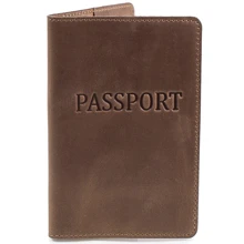 Обложка для паспорта DNK Leather коричневая (DNK-Pasport-Hcol.G): Пол Унисекс
