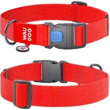 Нашийник для собак WAUDOG Waterproof c QR паспортом пластиковий фастекс XXL 40 мм 46-70 см червоний (25113): Виробник WAUDOG