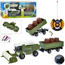 Комбайн LimoToy р/у, акум., USB, резиновые колеса, прицеп (M 4956): Форма Комбайн