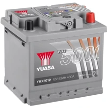 Автомобільний акумулятор Yuasa 6СТ-52 АзЕ Silver High Perfomance (YBX5012): Ємність, Ач 52