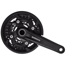 Шатуни Shimano FC-MT500-3, 175мм, 40X30X22, 10-шв, інтегрована вісь, захист зірок, без каретки (EFCMT500EX002X): Кількість зірок 3