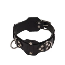 Ошейник VIP Leather Collar, black: Производитель sLash