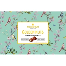 Конфеты Millennium Golden Nut шоколадные с начинкой и целыми орехами 145 г (4820240034384): Вес, г 145