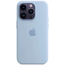 Чехол для iPhone TPU Silicone case with Magsafe Sky for iPhone 14 Pro Max: Цвет голубой