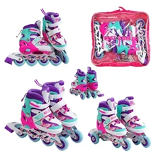 Раздвижные ролики Best Roller колеса PU 25400-S (30-33) Фиолетовые: Цвет фиолетовый