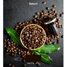 Весы кухонные Saturn ST-KS7809: Тип конструкции с плоской плaтформой