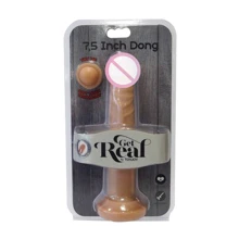 Toy Joy Get Real Dual Density реалистичный фаллоимитатор из киберкожи, 19x3 см: Назначение Вагинальные