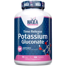 Haya Labs Potassium Gluconate 99 мг Глюконат Калия 100 таблеток: Тип Калий