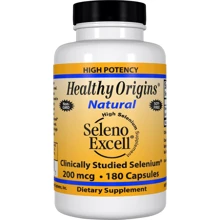 Healthy Origins Seleno Excell Selenium 200 mcg (no fillers) 180 caps Селен: Тип Селен