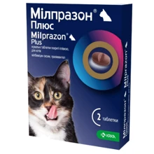 Антигельминтик Милпразон Плюс KRKA 2х16мг/40мг таблетки для котов (180,707): undefined undefined