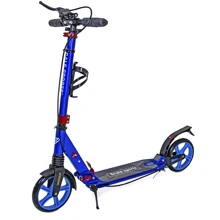 Двухколесный самокат Scale Sports SS-10 Dark blue (ручной тормоз, Led-фонарик) 1673433034: Количество колес 2