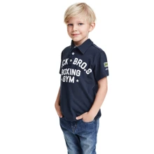Поло H&M 3320573122-128 см синее: Тип Футболки