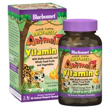 Bluebonnet Nutrition Rainforest Animalz Vitamin С for kids 90 chewable tabs Orange: Тип Витамин C
